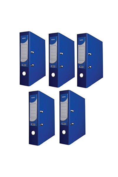 Noki Plastic Folder Narrow Blue 5 Pieces
