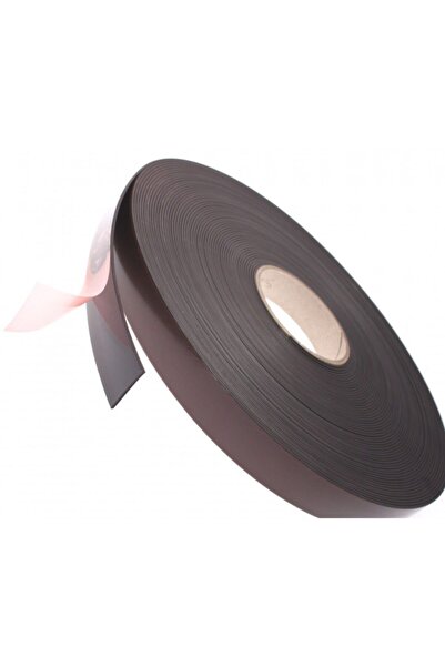 Dünya Magnet 2 Metre Yapışkanlı Şerit Mıknatıs Magnet Mıknatısı, Yapışkan Kalitesi, 2 Metre Uzunluk, En 20mm