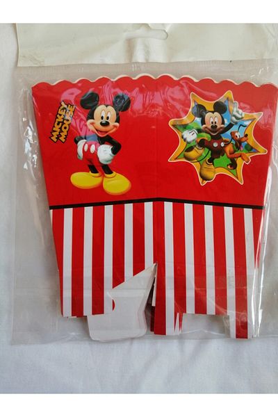 Nes parti malzemeleri Corn Box Mikie Mause Themed 8 Pack