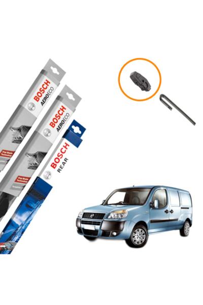 Bosch Fiat Doblo Muz Silecek Takımı Ön Arka Aeroeco 2000-2016