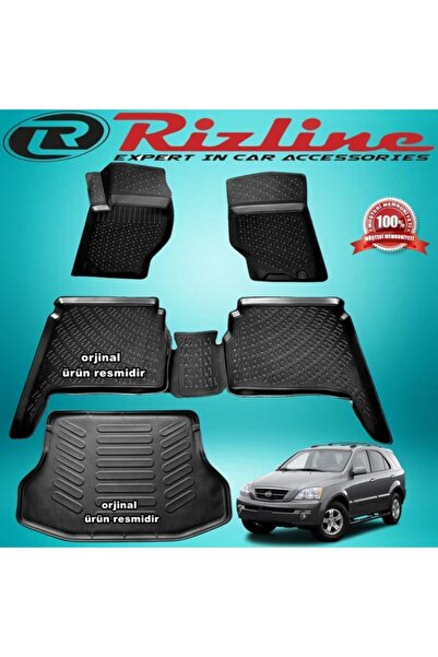 Rizline Kia Sorento 3d Paspas + Bagaj Havuz Siyah 2003-2009 Arası
