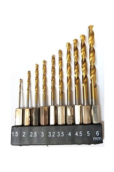 Paltava CTN Matkap Ucu Seti 10 Parça Hss Bits Set Şarzlı Matkaplara Uygun