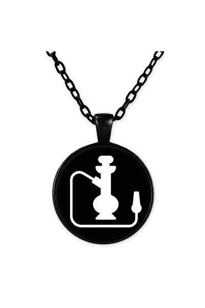 herotasarım قلادة شيشة بسلسلة سوداء - Bll714