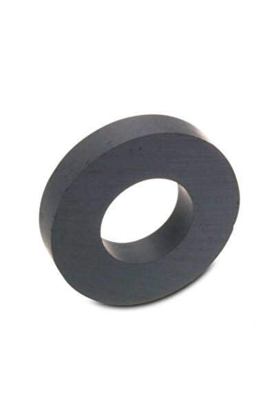 Dünya Magnet 1 Adet 55mm X D25mm X 8mm Ferrite Kömür Halka Mıknatıs Magnet