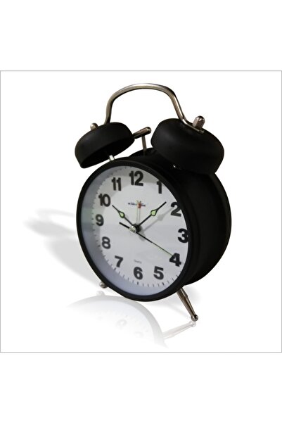 M3DECORİUM Paslanmaz Çelik Ve Ön Camlı Işıklı Fosforlu Klasik Zilli Çanlı Ala...