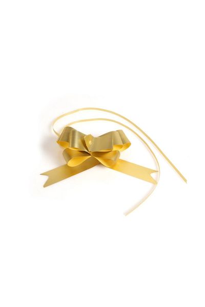 PAKETPARTİ 19mm 50Pcs Gold Colored Pull Bow