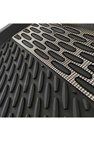 SAFİR Fiat Palio 2006 2012 Uyumlu Universal Paspas Derin Havuz Kenarlı Krom Karbon