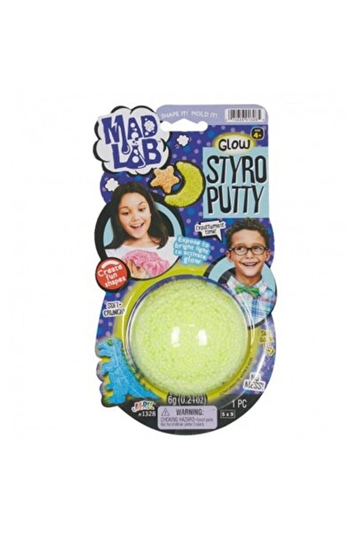 Jaru !karanlıkta Parlayan Köpük Şeklinde Slime Ja-ru Styro Putty Glow In Dark