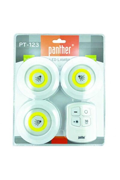 Panther Pt-123 Kumandalı Led Lamba Seti Gece Lambası