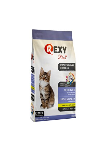 Rexy 1 Kg (32/16) Yavru Kedi Maması ( Tavuk Etli ) Kuru Mama