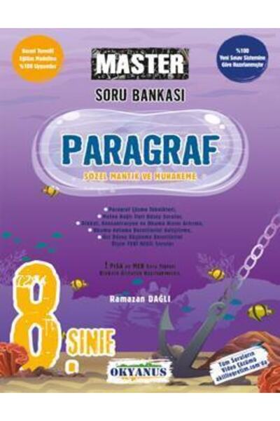 Okyanus Yayınları Lgs 8. Sınıf Paragraf Master 2021 Soru Bankası