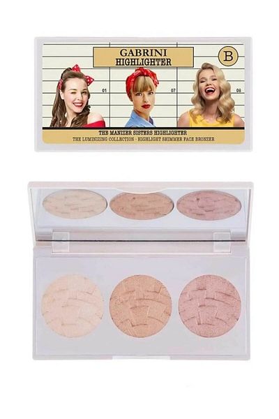 Gabrini Illuminating Highlighter Pallet - Set of 3 8696814074003