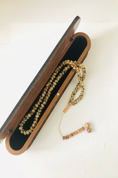 Kardelen 99 Pieces of Palm Seed Rosary - in Special Box