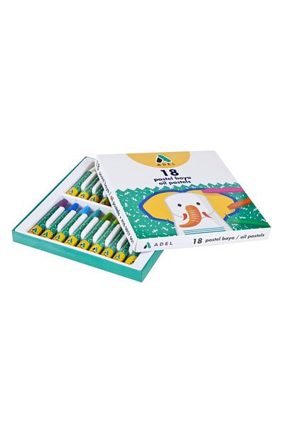 Adel 18 Colors Cardboard Box Pastel Paint