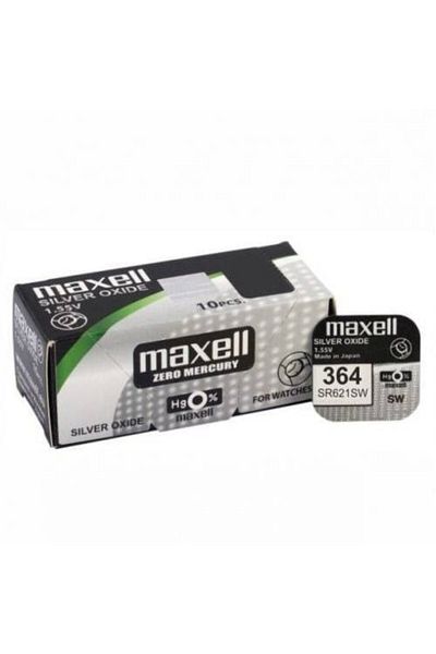 Maxell 364 Sr621sw 1.5v Clock Battery - 10pcs