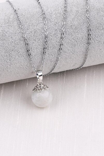 NehirTaş قلادة من الحجر الطبيعي المعتمد من حجر القمر