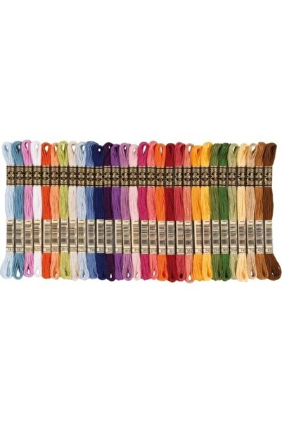 Dmc Muline 30 Color Etamine Cross Stitch Tapestry Thread Set