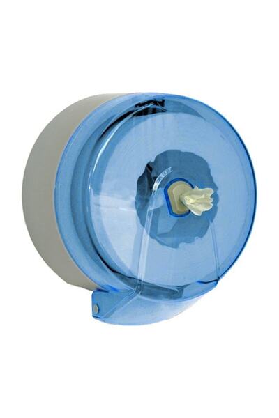 Vialli Smart Roll Toilet Paper Dispenser - Clear Blue Plastic 910181