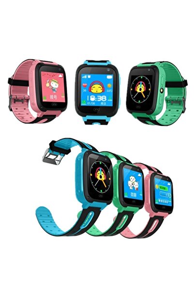 SİNCARLAR ELEKTRONİK Çocuk Takip Saati Kameralı Sim Kartlı Ortam Dinleme Gps Sos Özellikli Erkek Çocuk Akıllı Saat Mavi