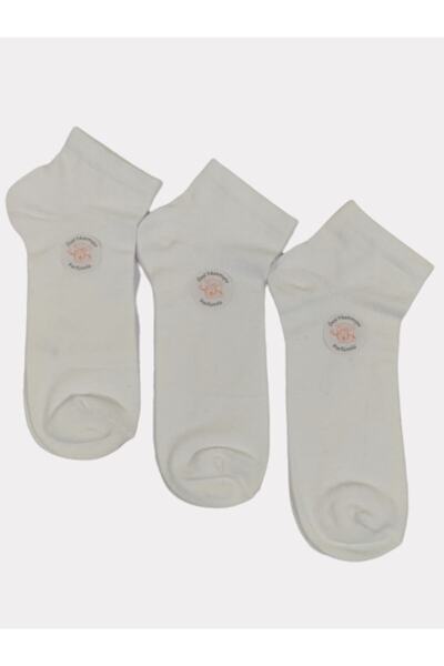 AXE SPORTSWEAR Ciorapi albi din bumbac pieptănat din 3 piese pentru femei