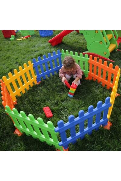 EXECTUS Çocuk Oyun Çiti - Oyun Alanı Ve Top Havuzu - Çocuk Çiti Çok Renkli - Anaokulu - Kreş - Çocuk Çiti