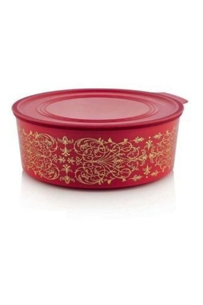 Tupperware Water Round Red Cookie Box - 1.5 Lt