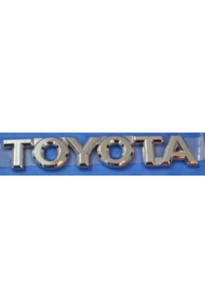 TTS Toyota Corolla 93-99 Rear Trunk Lettering - Original Chrome Font