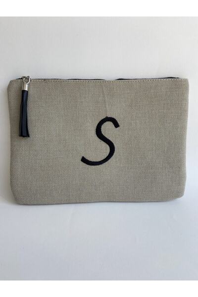 S Harfi Portföy Clutch Çanta