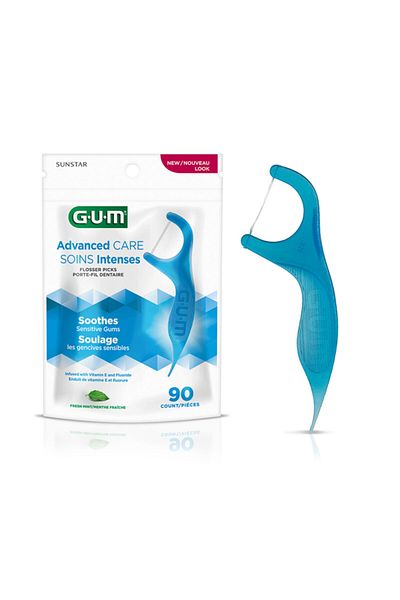 GUM Advanced Care Flossers Special for Sensitive Gums 90 Pieces