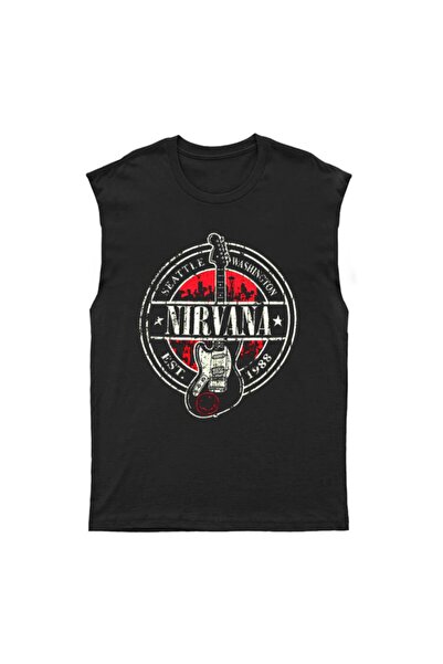 Adrift T-shirt Nirvana Cut Sleeve Αμάνικο T-shirt Bkt5782