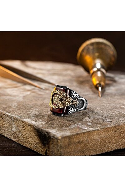 Tesbihsepetim Ay Yıldız Bayrağımız Gümüş Erkek Yüzük