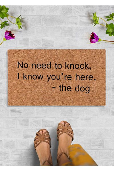 DefLife Home Knock Door Front Koko Mat