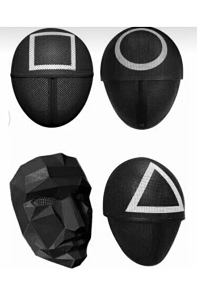 EGstore Squid Game Karakter Maskeleri 4’lü Set