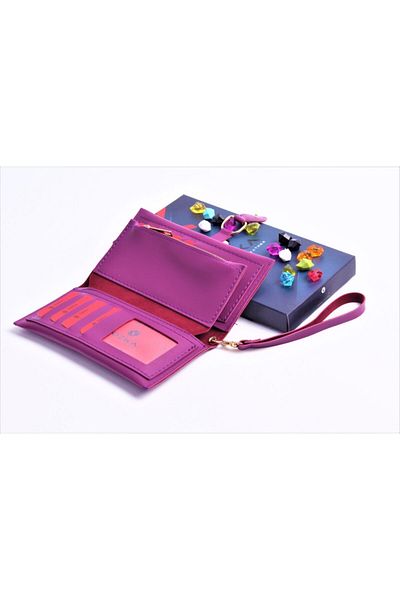 Ozka Leather Collection Women's Drop Clip Wallet