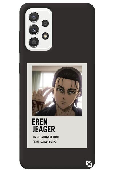 WANNA PROTECT Samsung Galaxy A52 Black Premium Velvet Inside Attack on Titan ...