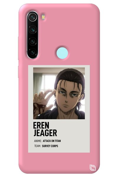 WANNA PROTECT Xiaomi Redmi Note 8 Pink Premium Velvet Inside Attack on Titan ...