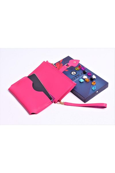 Ozka Leather Collection Trendy Spade Clip Women's Wallet with Phone Compartment