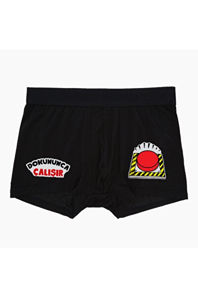 modacix Radi kada ga dodirnete Muška crna bokserice