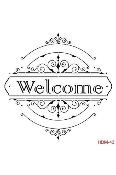 Cadence قالب رسم استنسل ميدي لديكور المنزل مقاس 25 × 25 سماتش دي ام-43