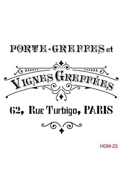 Cadence Home Decor Midi Stencil Boyama Şablonu 25x25 Cm. Hdm-23