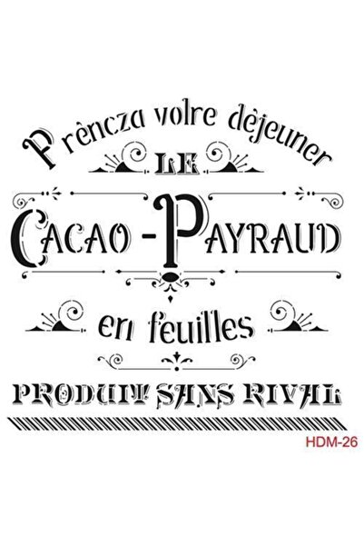 Cadence Home Decor Midi Stencil Boyama Şablonu 25x25 Cm. Hdm-26