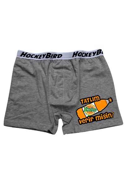 modacix Men's Funny Gray Boxers