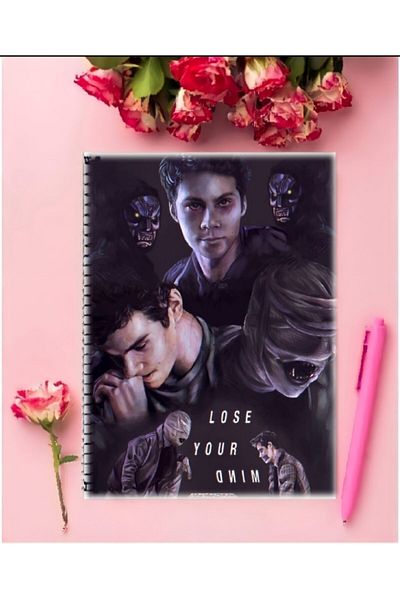 AYAŞLI KIRTASİYE Teen Wolf Notebook 1 Piece Special Design A4 Size 21*29 Cm Wired Striped Notebook