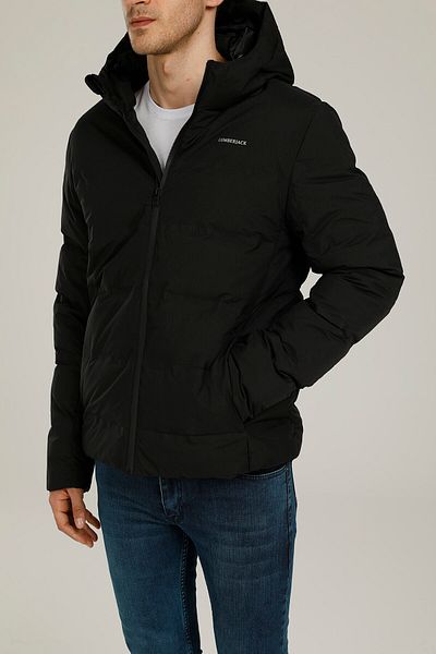 lumberjack Sn22 Nolan Down Jacket 1p Μαύρο Ανδρικό Κοντό Παλτό