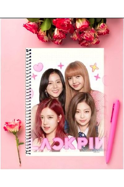 ROLLAS STORE Black Pink Notebook 1 Piece Special Design A4 Size Wired Checkered Notebook 21*29 Cm