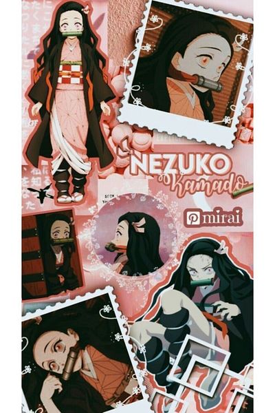 ROLLAS STORE Nezuko Kamado Anime Notebook - Special Design, A4 Size, 21*29 cm Ring Checkered 1 Piece
