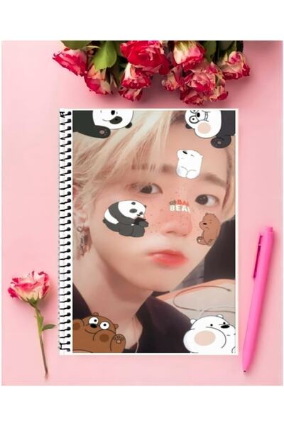 ROLLAS STORE Stray Kids K-pop Defter 1 Adet Özel Tasarım A4 Boyutu 21*29 Cm T...