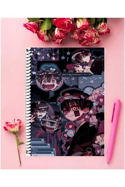 ROLLAS STORE Jibaku Shounen Hanako-kun Anime Notebook 1 Piece Special Design A4 Size 21*29 Cm Wired Lined