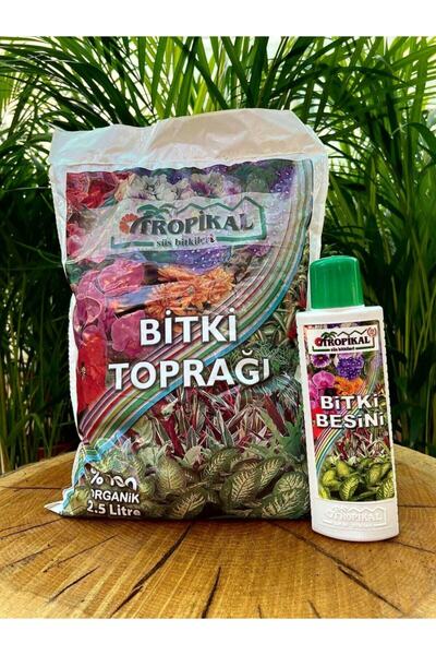 TROPİKAL Bitki Toprağı Perlit Karışımlı 2,5 Lt+genel Bitki Besini 225 Ml