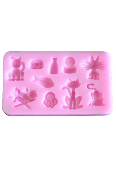 PASTRY PLANET Kedi Figürlü Silikon Kalıp